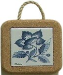 Azulejo com cortiça (com corda) decorado Delfis 27