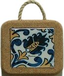 Azulejo com cortiça (com corda) decorado Padrão 21