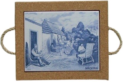Azulejo com cortiça (com corda) decorado Vimes 15x20cm