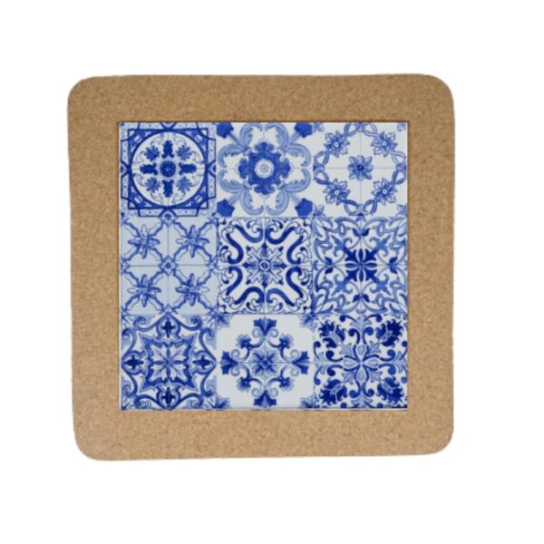 Azulejo com cortiça (sem corda) decorado Multi Padrão 7.5x7.5cm