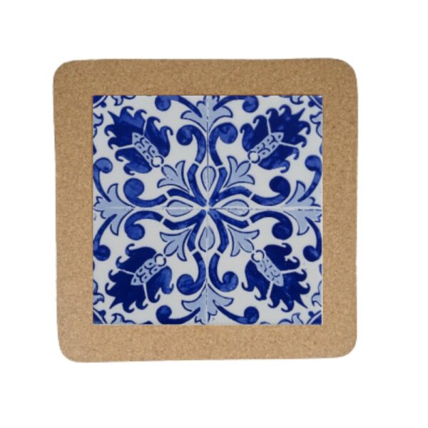 Azulejo com cortiça (sem corda) decorado Padrão 30 7.5x7.5cm