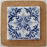 Azulejo com cortiça (sem corda) decorado Padrão 31 7.5x7.5cm