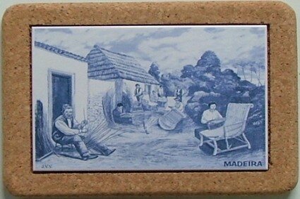 Azulejo com cortiça (sem corda) decorado Vimes 15x20cm