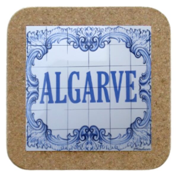 Azulejo decorado 15*15 cm com base em cortiça Algarve