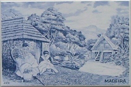 Azulejo decorado Bordadeira 15x20cm