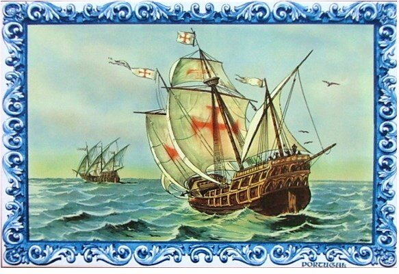 Azulejo decorado Caravela 20x30 cm