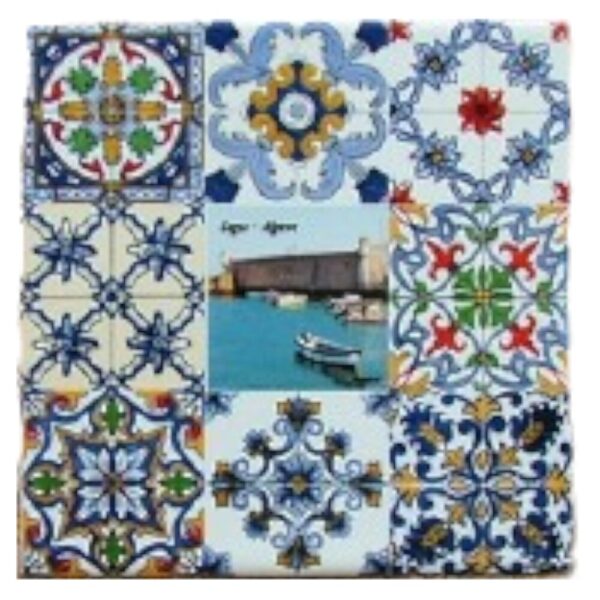 Azulejo decorado Lagos Algarve 15*15 cm