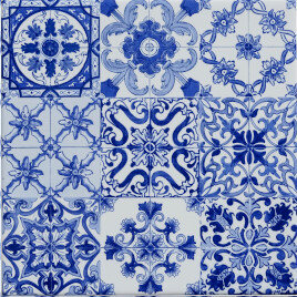 Azulejo decorado Multi Padrão 15x15cm