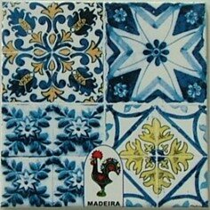 Azulejo decorado Multi Padrão 47 15x15cm
