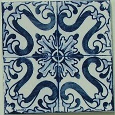 Azulejo decorado Padrão 29 15x15cm