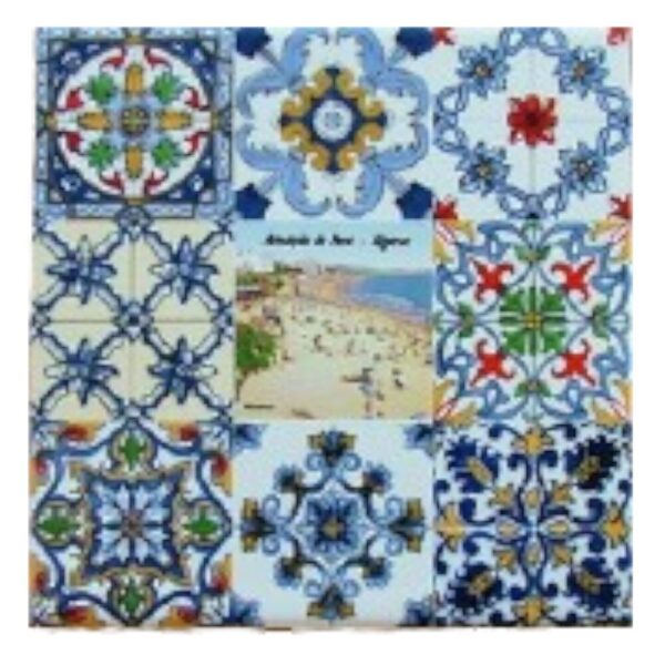 Azulejo decorado praia de Armação de pêra Algarve 15*15 cm