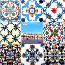 Azulejo decorado Tavira Algarve 15*15 cm