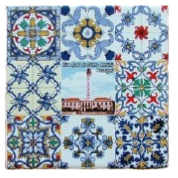 Azulejo decorado Vila real de Santo António Algarve 15*15 cm