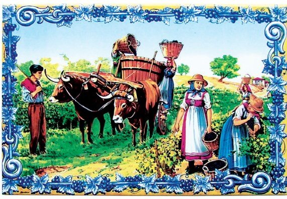 Azulejo decorado Vindima