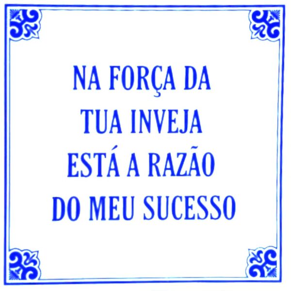 Azulejo provérbio 15*15 cm
