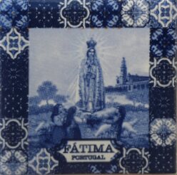 Magnético com azulejo decorado Fátima 5X5cm