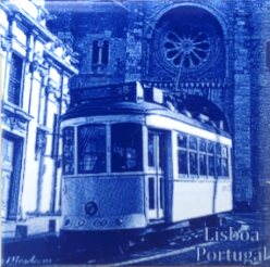 Magnético com azulejo decorado Lisboa 5X5cm