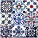 Magnético com azulejo decorado Multi Padrão 227 5x5cm