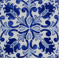 Magnético com azulejo decorado Padrão n.30 5x5cm