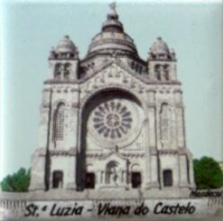 Magnético com azulejo decorado Viana do Castelo  5X5cm