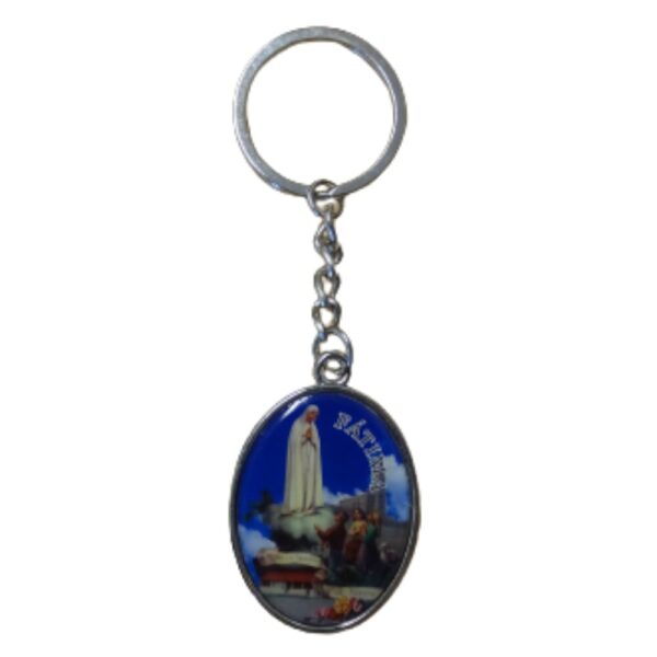 Porta chaves metal motivo pastorinhos de Fatima