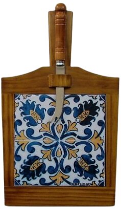 Tábua de Queijo Envernizado Escuro Padrão 20 15X15 cm